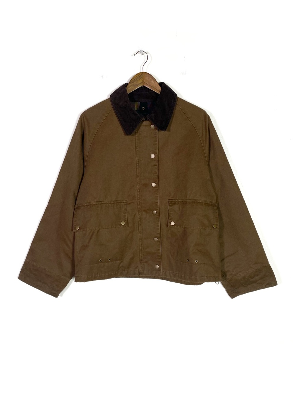Mango Waxed Effect Parka Jacket Brown - Picture 3 of 8